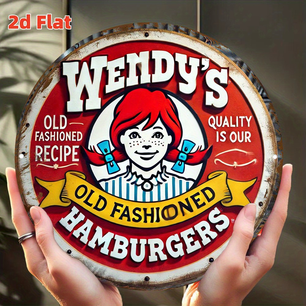 Vintage Fashion Hamburg - Vintage Wendy's Old Fashioned Hamburgers Okrągła