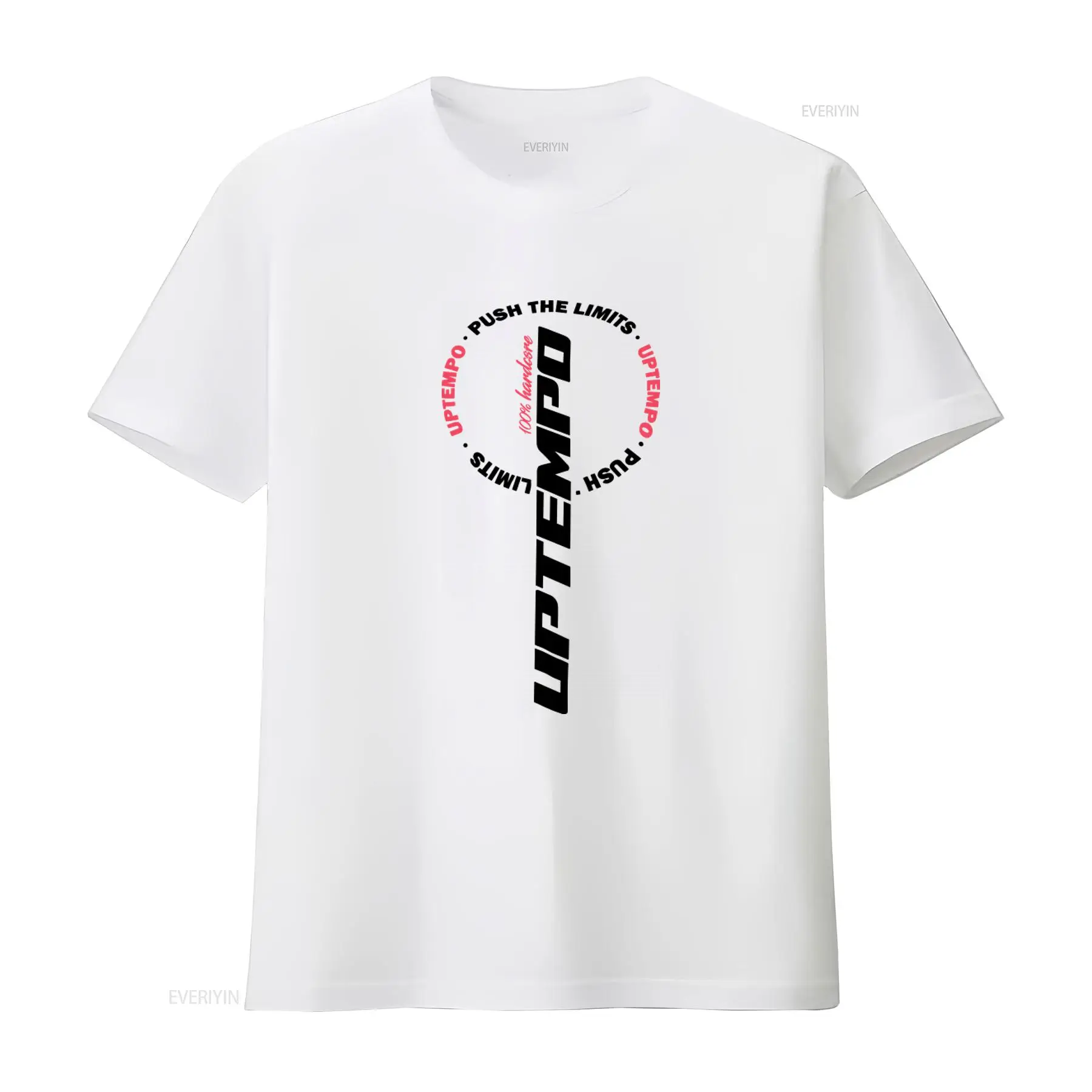 Vintage Fashion Logo - Męska koszulka UPTEMPO z okrągłym dekoltem,