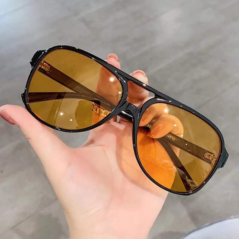 Vintage Fashion Images - Okulary przeciwsłoneczne retro męskie damskie z