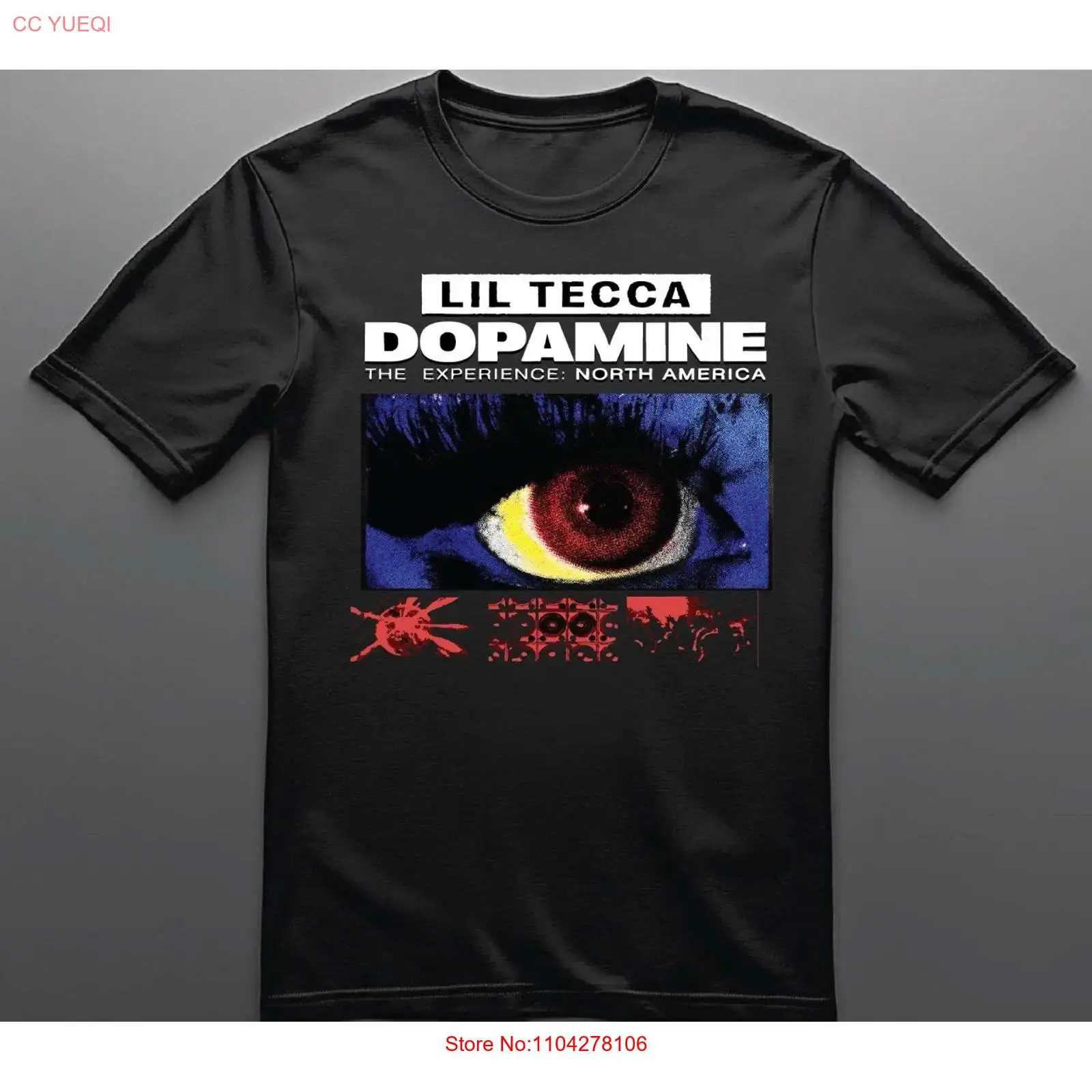 Vintage Fashion In 2025 - Koszulka Lil Tecca DOPAMINE The Experience