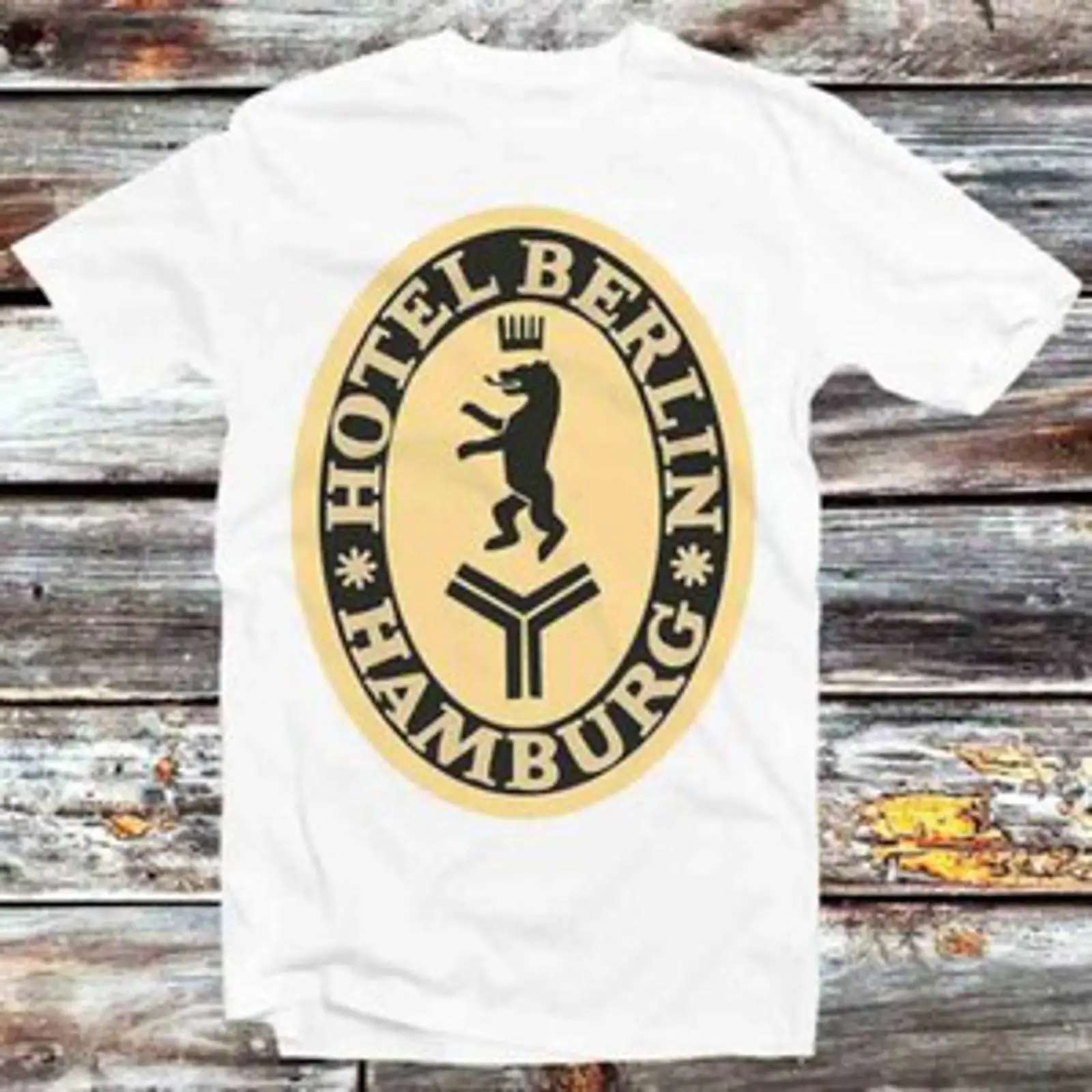 Vintage Fashion Hamburg - Koszulka Hotel Berlin Hamburg Oldskool Logo
