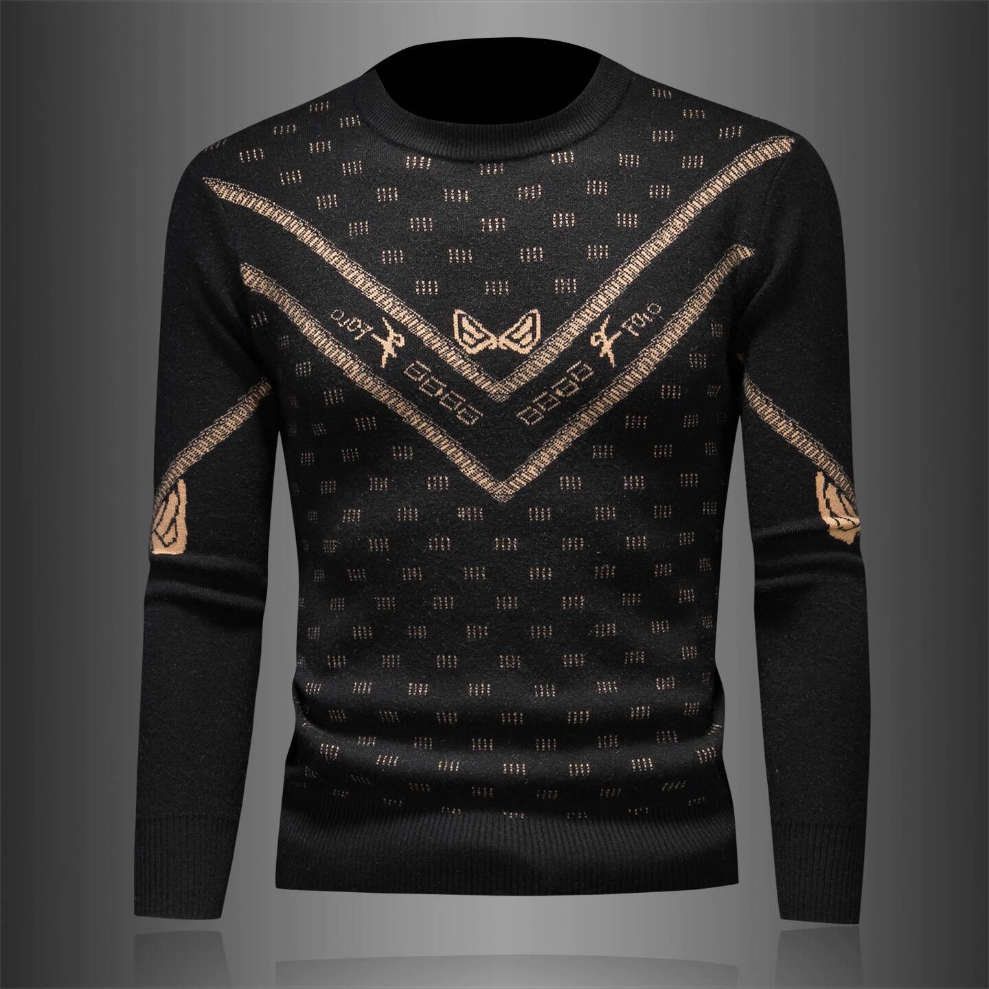 Vintage Fashion Club - Sweter męski w stylu vintage na