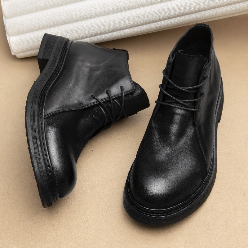 Vintage Fashion For Mens - Męskie buty vintage ze skóry naturalnej,
