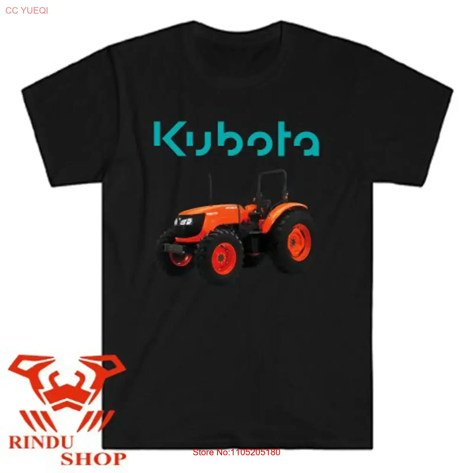 Vintage Fashion Logo - Kubota Tractor Farm Logo Męska Czarna