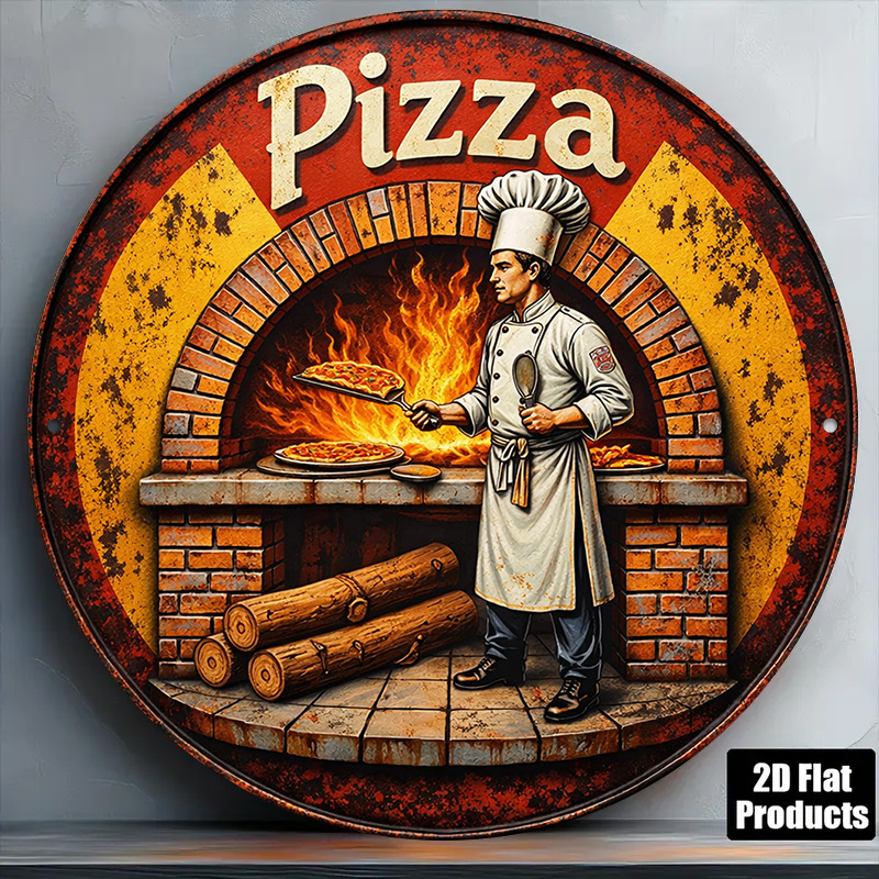 Vintage Fashion Plates - Metalowy szyld 2D w stylu retro,