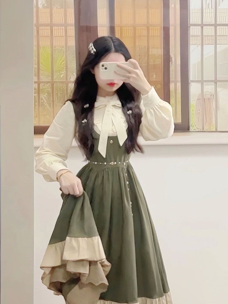 Vintage Fashion In 2025 - Sukienka na ramiączkach w stylu japońskim,