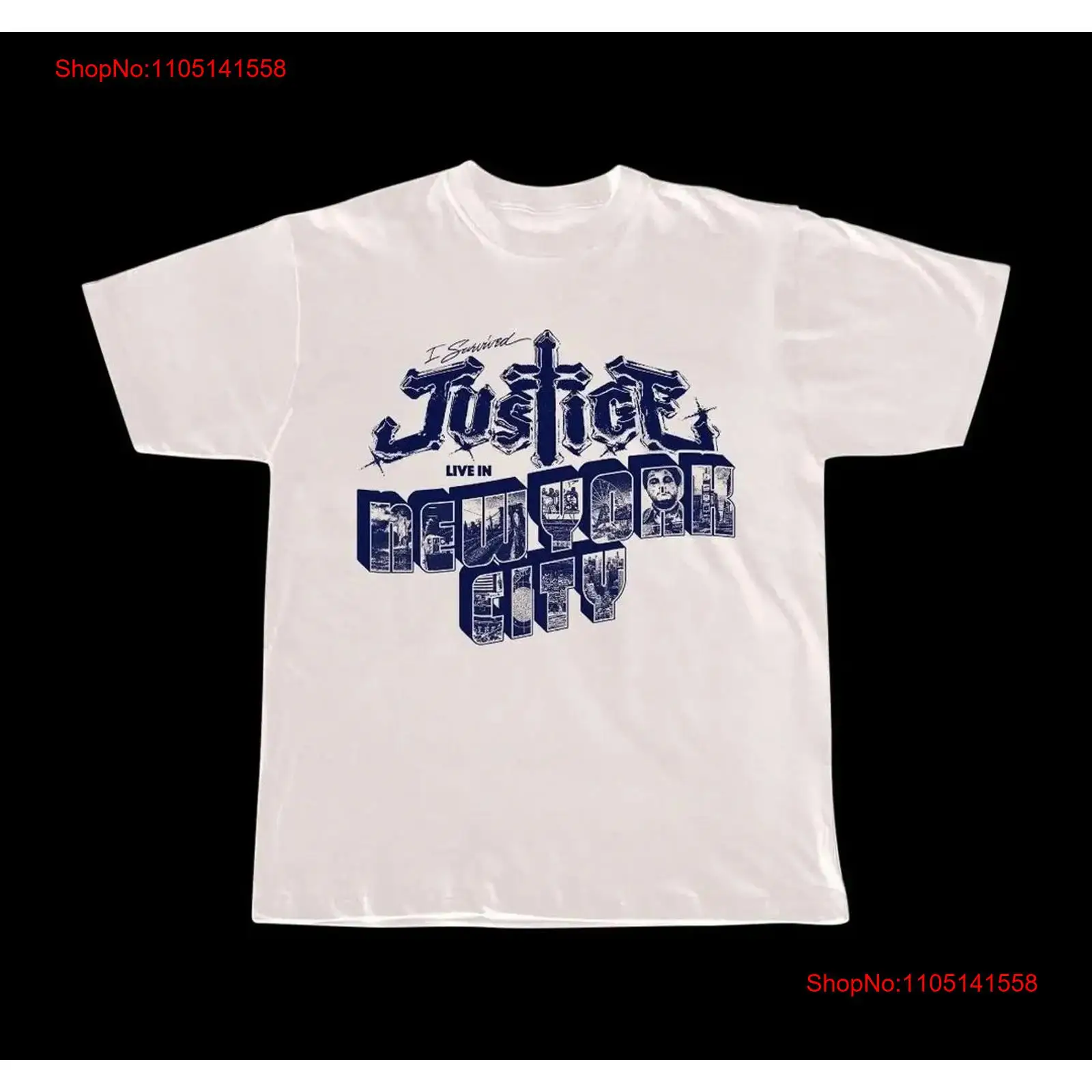Vintage Fashion York - Koszulka Justice Band Live In New
