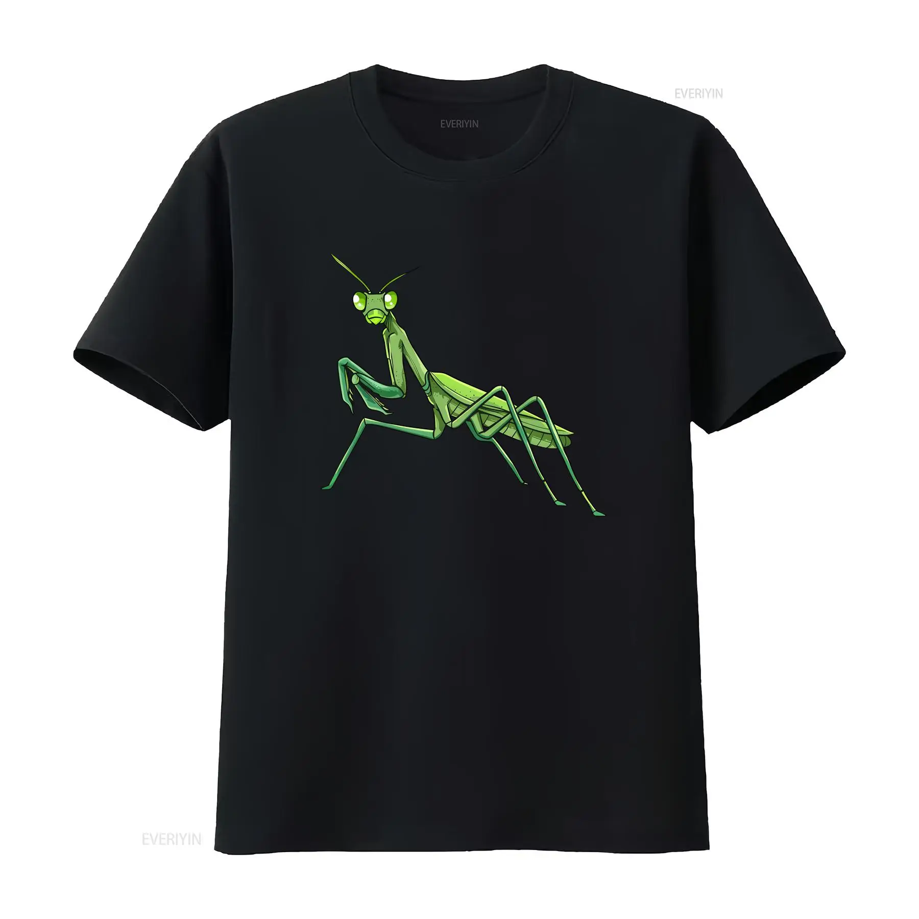 Vintage Fashion Bug - Koszulka męska z motywem modliszki, dla