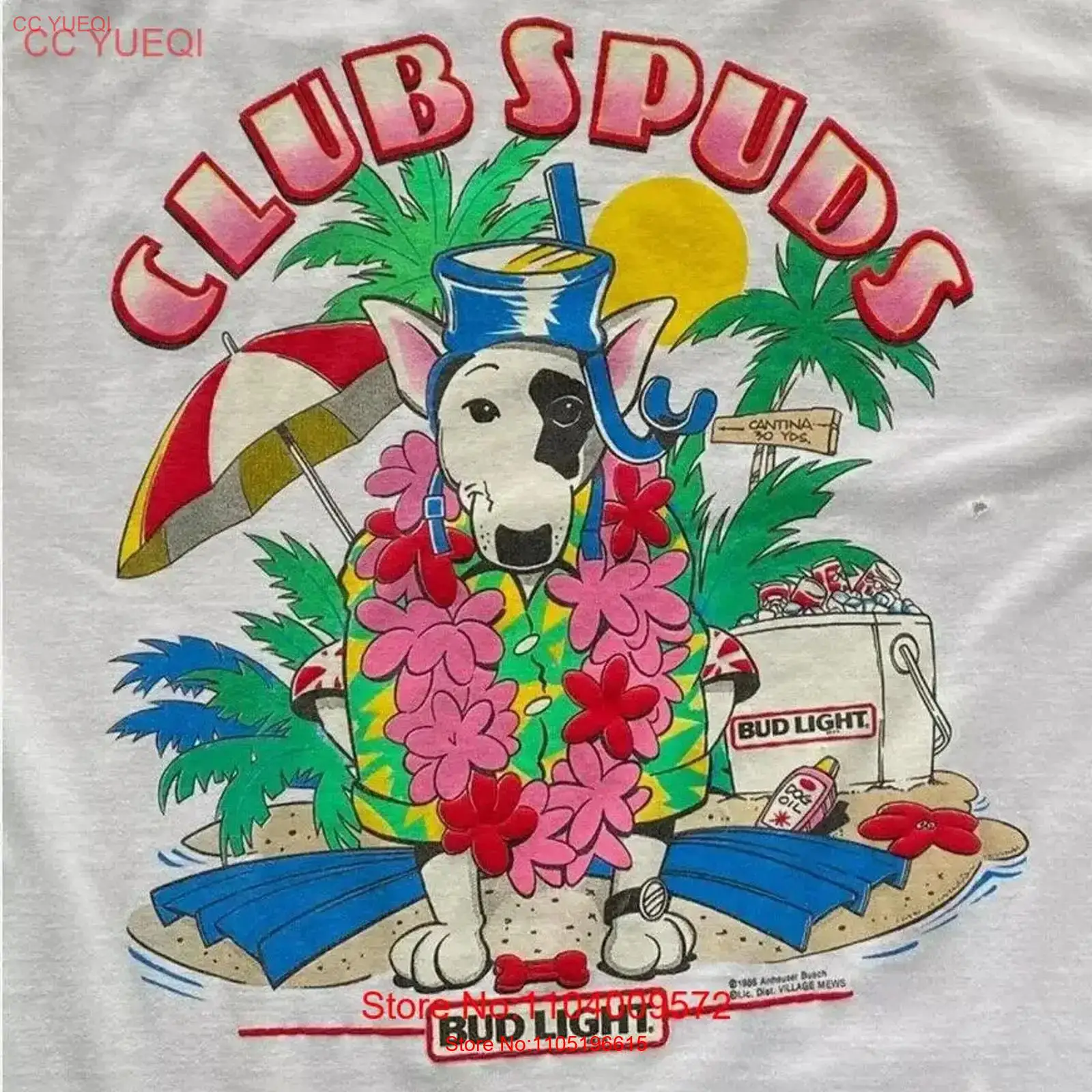 Vintage Fashion Club - Koszulka 80s Club Spuds Mackenzie Beer