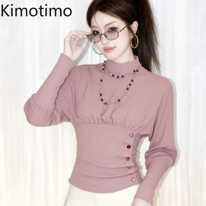 Vintage Fashion Aesthetic - Kimotimo Fashion Damska bluzka z długim