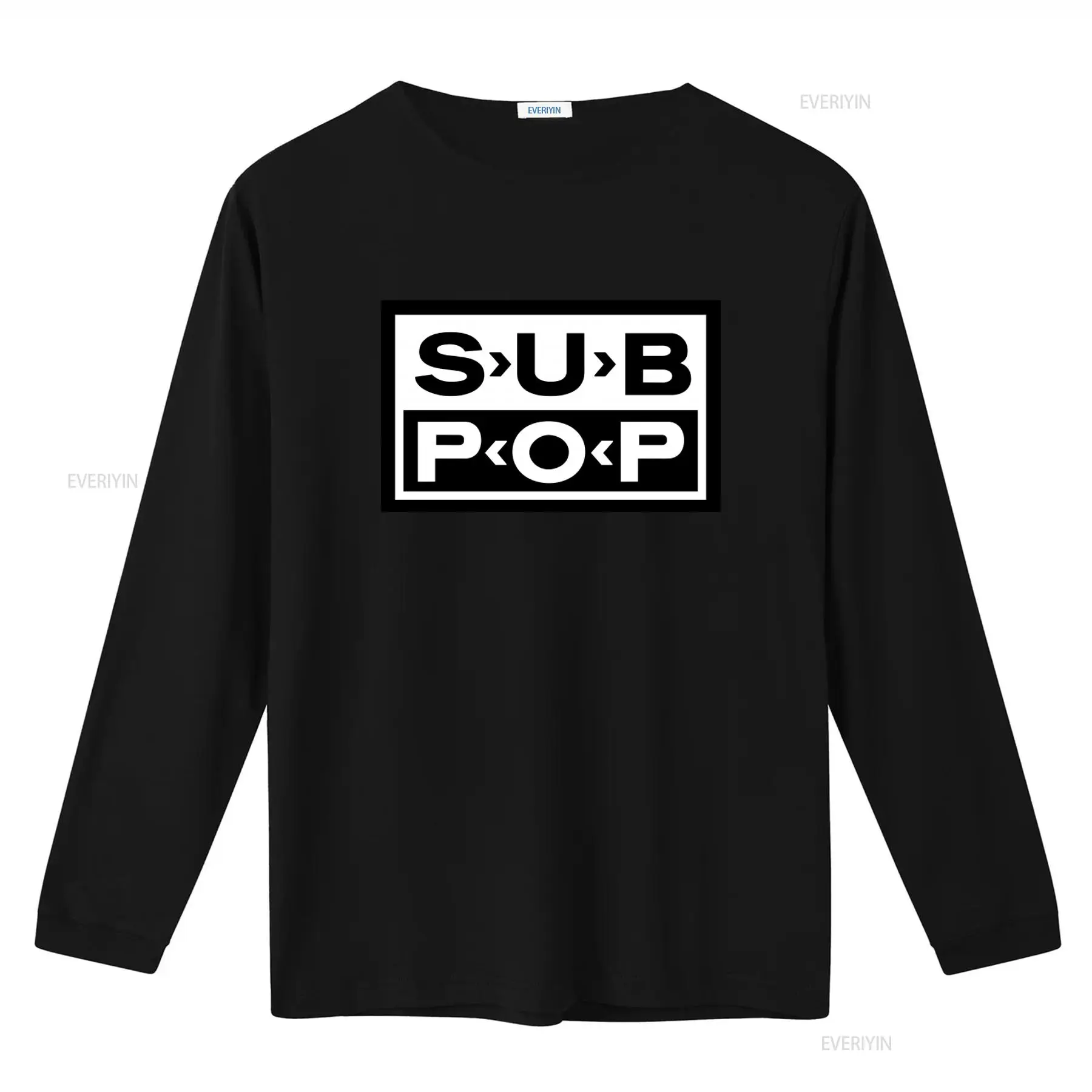 Koszulka Sub Pop Logo, czarna  – Vintage Fashion Logo recenzja i cena