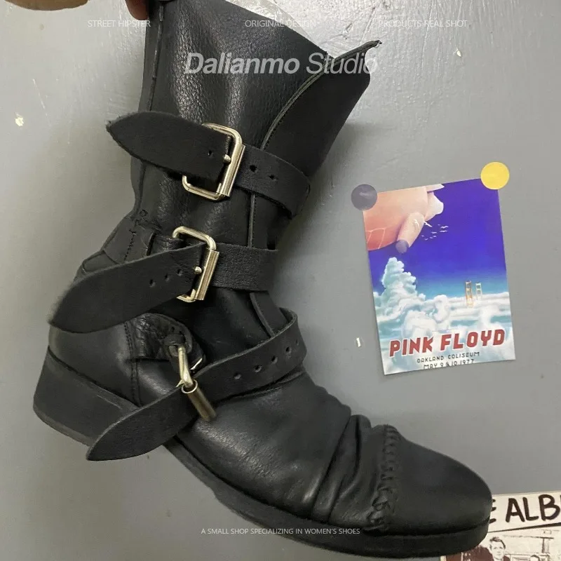 Męskie buty motocyklowe ze skó – Vintage Fashion For Mens recenzja i cena