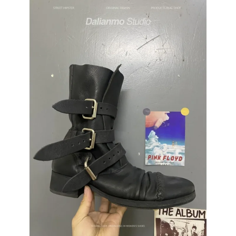 Męskie buty motocyklowe ze skó – Vintage Fashion For Mens recenzja i cena