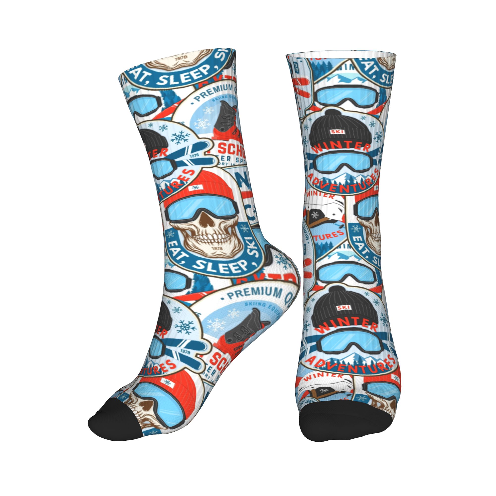Skarpetki Vintage Red Blue Ski – Vintage Fashion Club recenzja i cena