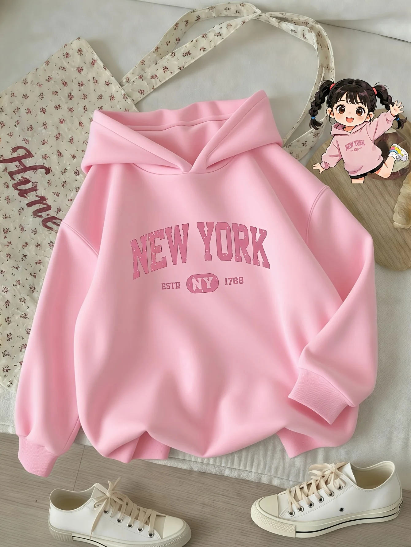 Retro bluza z kapturem dla dzi – Vintage Fashion York recenzja i cena