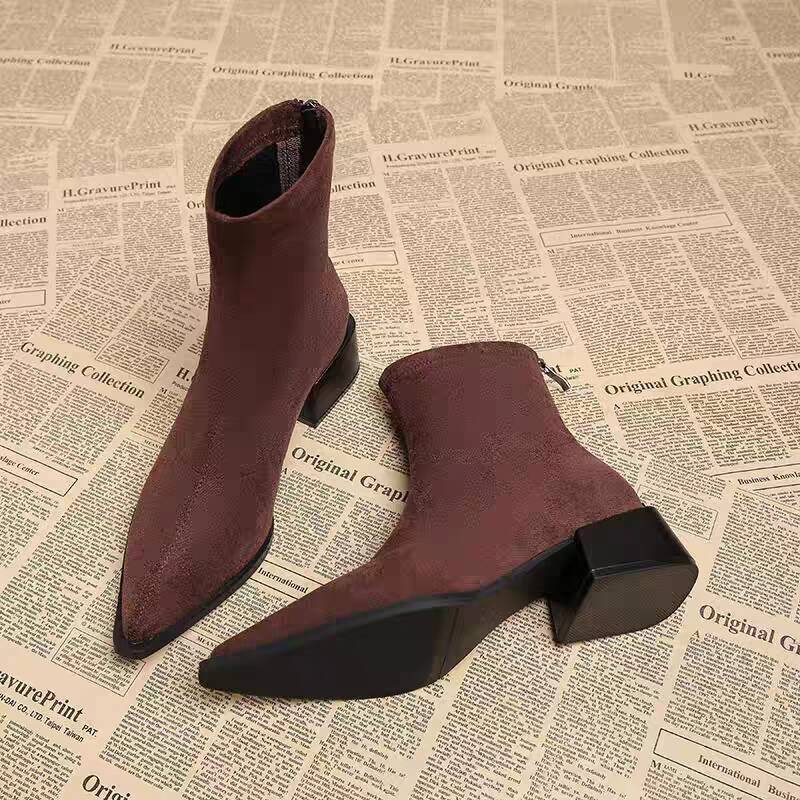 Nowe Damskie Botki na Niskim O – Vintage Fashion Aesthetic recenzja i cena