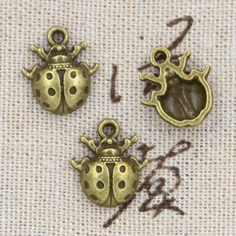 12 sztuk Charms biedronka błąd – Vintage Fashion Bug recenzja i cena