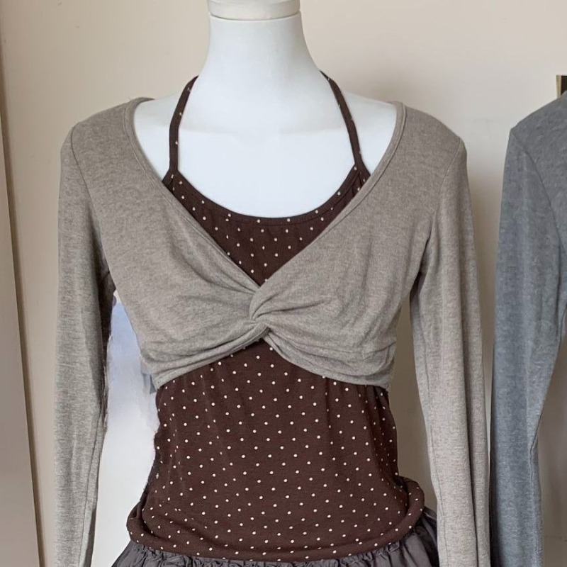 Damskie koszulki Kimutomo z dł – Vintage Fashion Aesthetic recenzja i cena