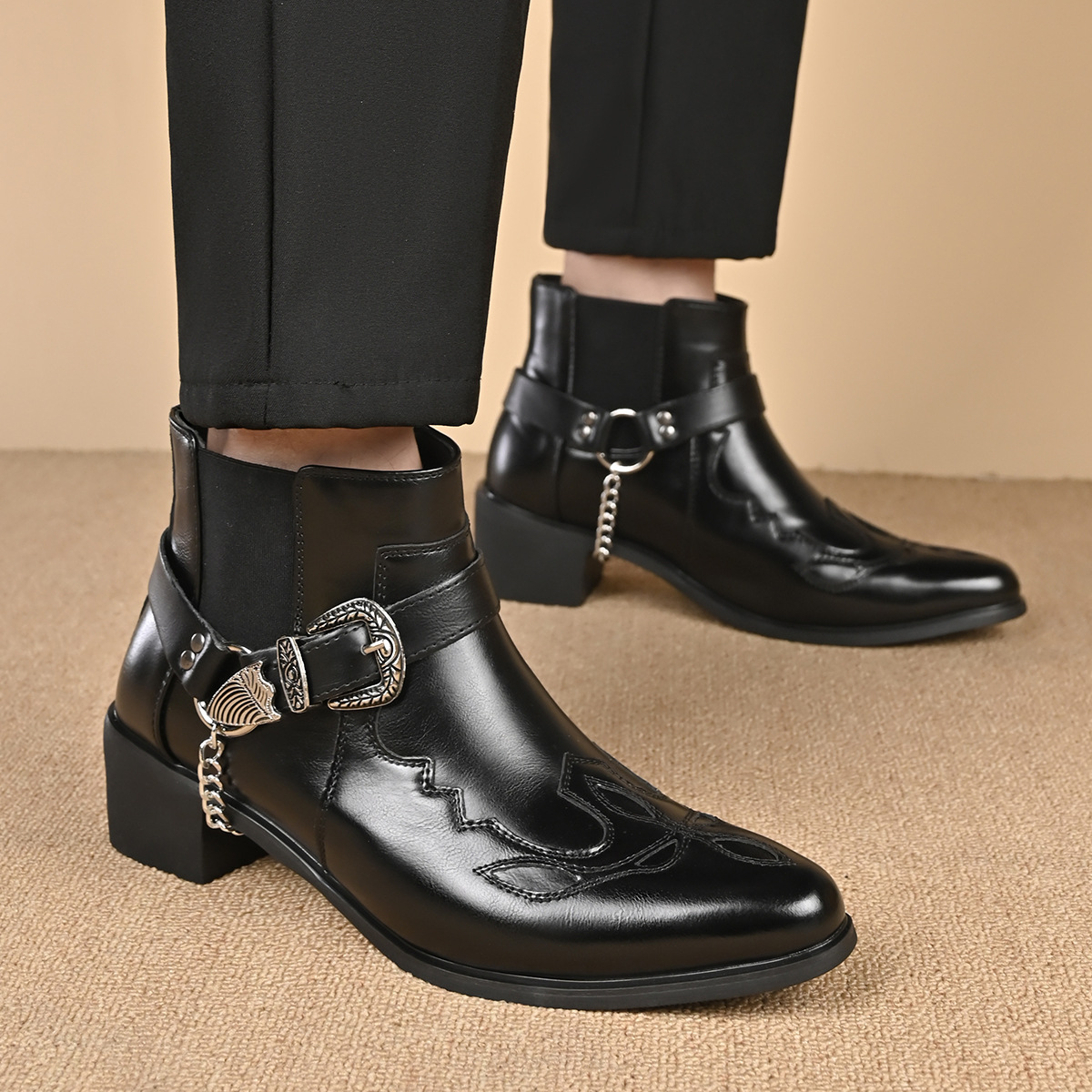 Moda 2026 Męskie buty kowbojsk – Vintage Fashion For Mens recenzja i cena